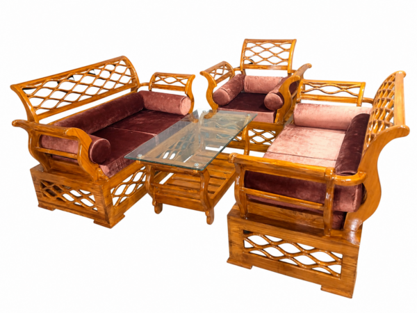 Curve Sofa (Sagun Wood)