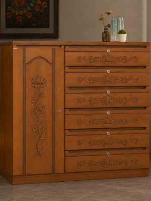 Noksha Wardrobe(Sagun Wood)